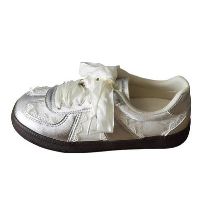 Damen Sneaker Spitze Elegant Komfortabel Schuhe