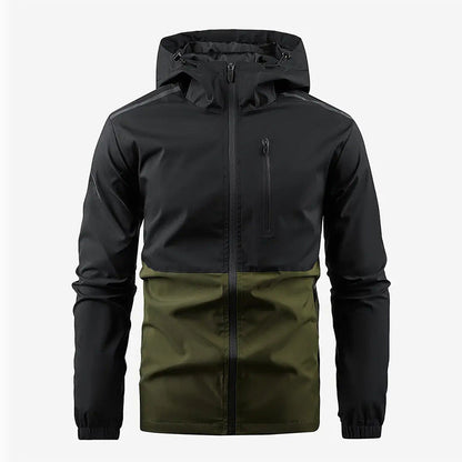 Herren Übergangsjacke Funktional Mit Kapuze Wasserabweisend