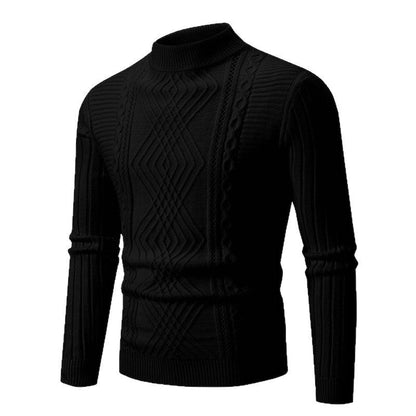 Herren Rollkragenpullover Modern Strukturiert