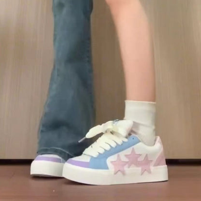 Damen Sneaker Modernes Sternen Design Frauen Schuhe