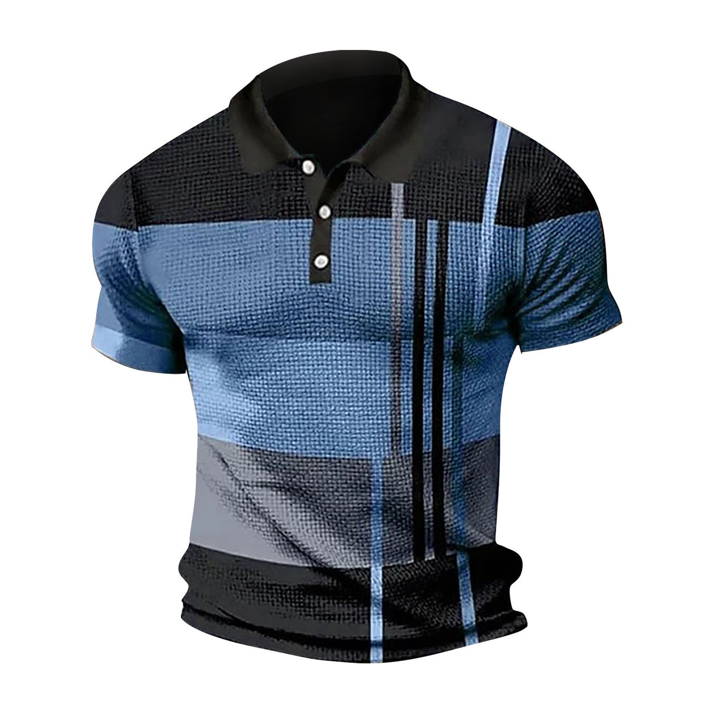 Herren Poloshirt Kurzarm Modern Grafikdesign