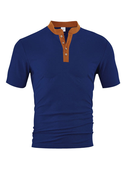 Herren Polohemd Elegantes Design Strukturiert Modern