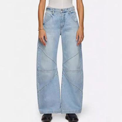 Damen Jeans Weite Bequem Mit besonderem Schnitt