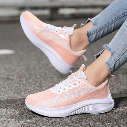 Damen Sneaker Sportlich Atmungsaktiv Freizeitschuhe