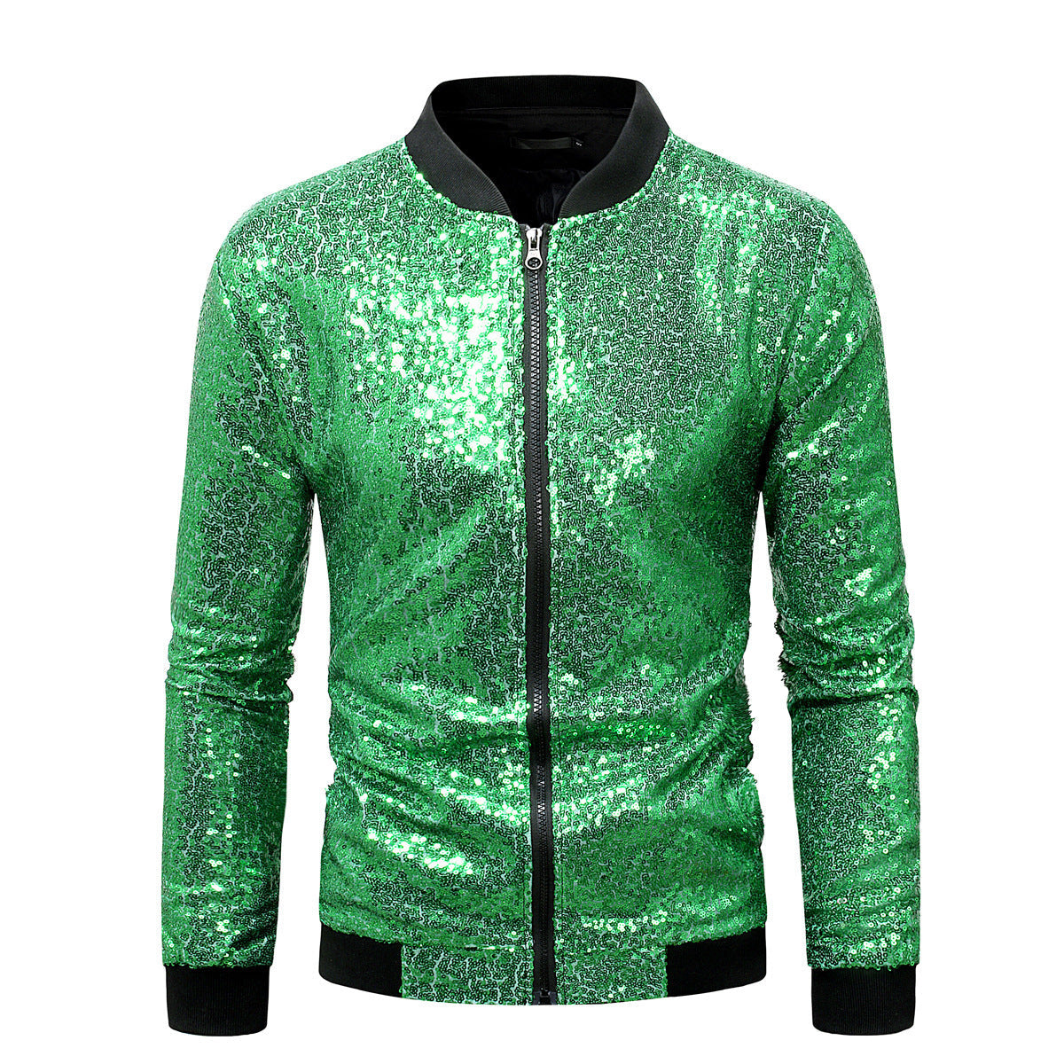 Herren Blazer Sportlich Glitzernd Mit Pailletten