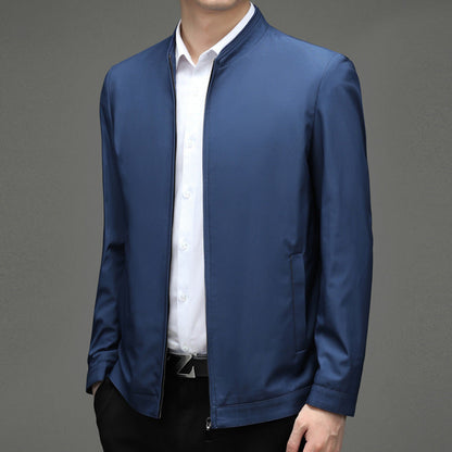 Herren Übergangsjacke Modern Stehkragen Praktisch