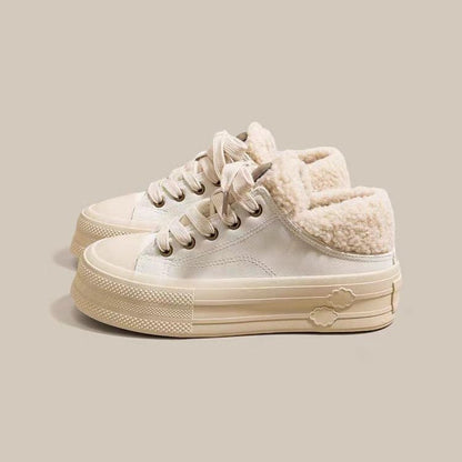 Damen Sneaker Warm Kuschelig Hoher Kragen Winter