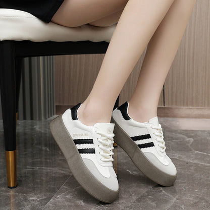 Damen Sneaker Modisch Platte Schnitt Auffällig