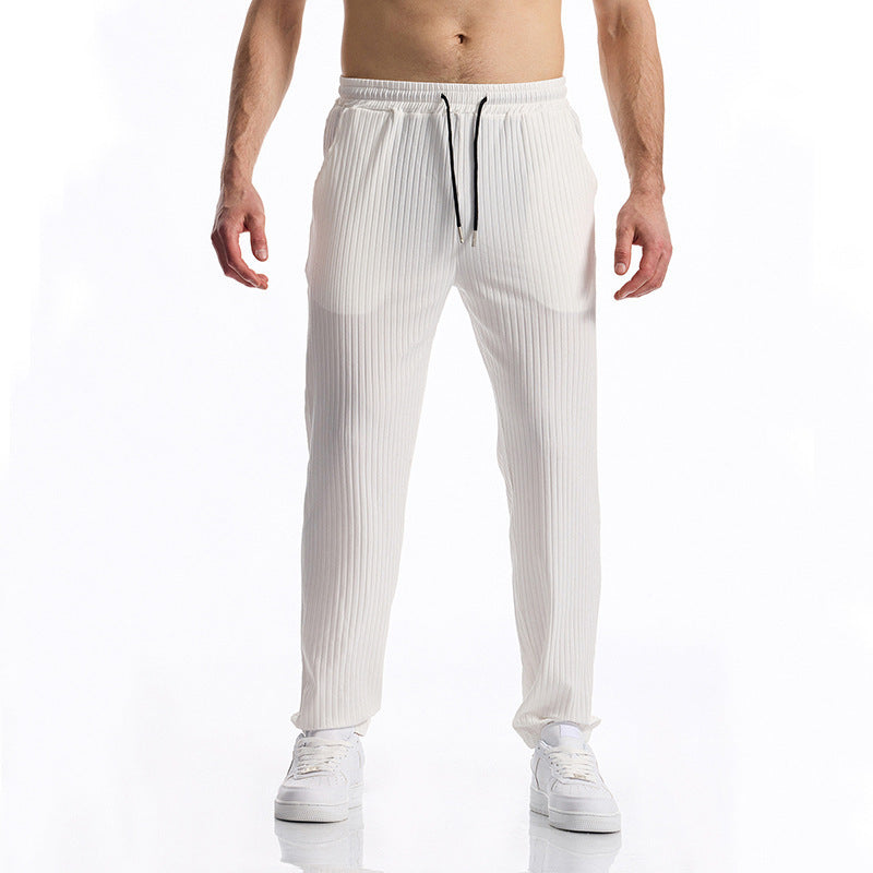 Herren Sport-Hose Bequem Elastisch Streifen-Design