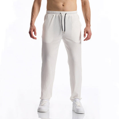 Herren Sport-Hose Bequem Elastisch Streifen-Design
