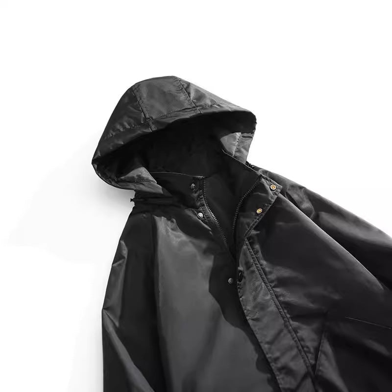 Herren Sportjacke Übergangsjacke mit Kapuze Reflektierend