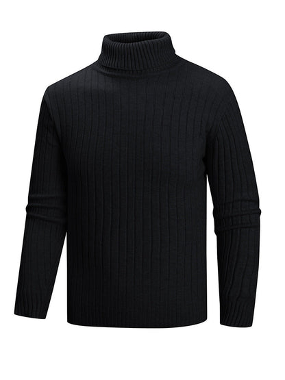 Herren Pullover Rollkragen Feinstrick Modern Style