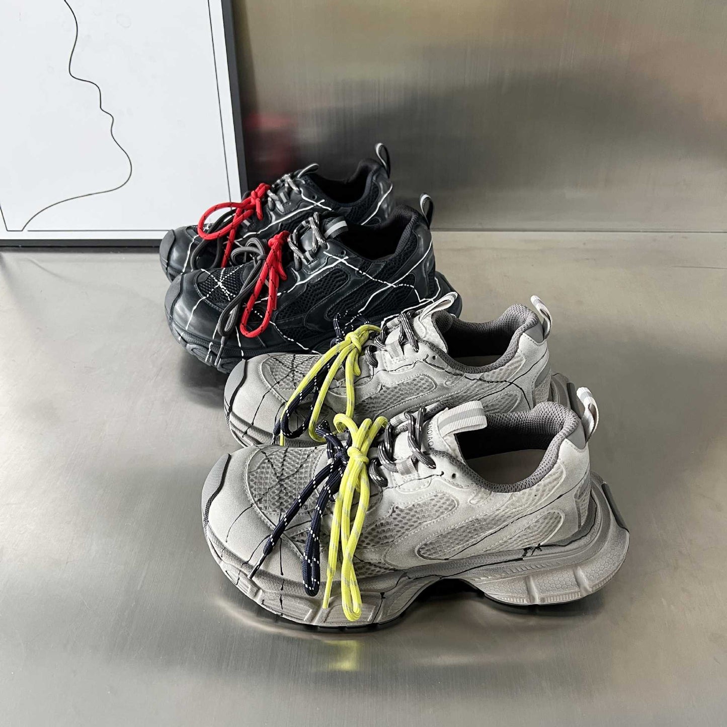 Damen Laufschuhe Sportlich Leicht mit Weichem Profil