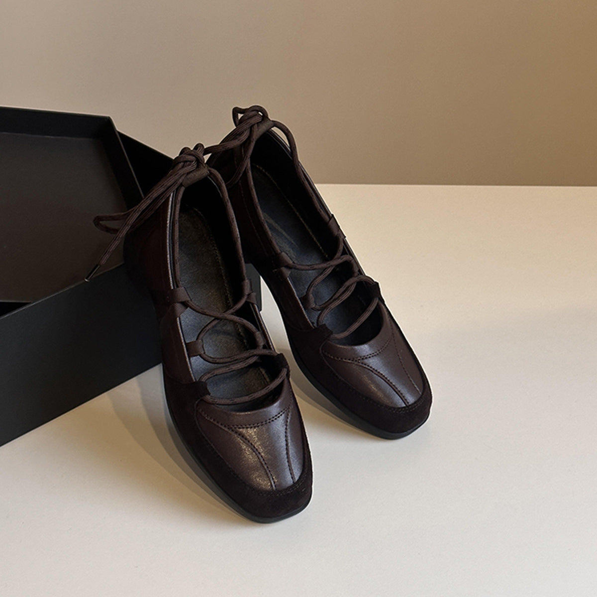 Damen Ballerinas Bequem Riemchen Design Komfort Schuhe