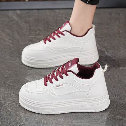 Damen Plateau Sneaker Komfortabel Modisch Größe