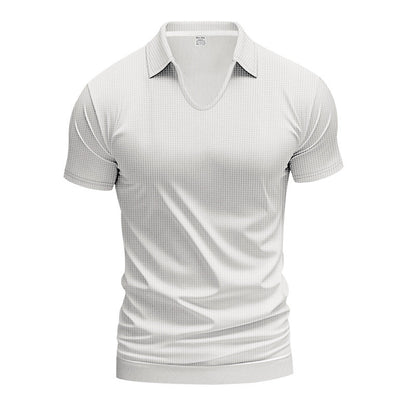 Herren Polo-Shirt Modern Schnitt Strukturiert