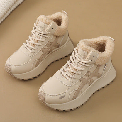 Damen Sneaker Warmfleece Innenfutter Rutschfest