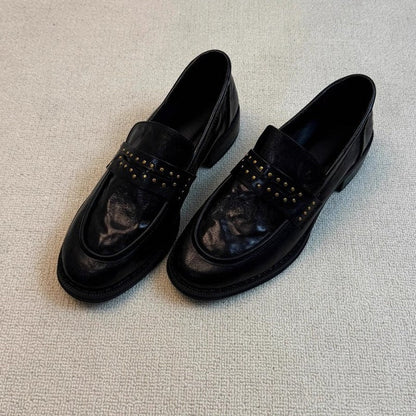 Damen Mokassins Elegante Nieten Schuhe Frauen Schuhe Modisch