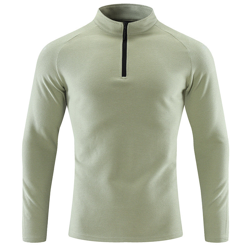Herren Sportpullover Kurz Reißverschluss Funktionsfaser