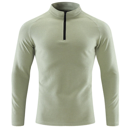 Herren Sportpullover Kurz Reißverschluss Funktionsfaser
