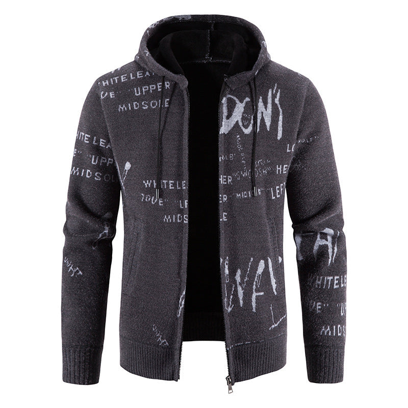 Herren Kapuzenjacke Modern mit coolen Prints