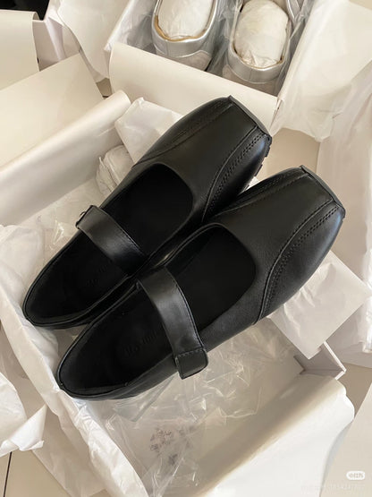 Damen Ballerinas Elegante Schuhe Mit Riemenverschluss