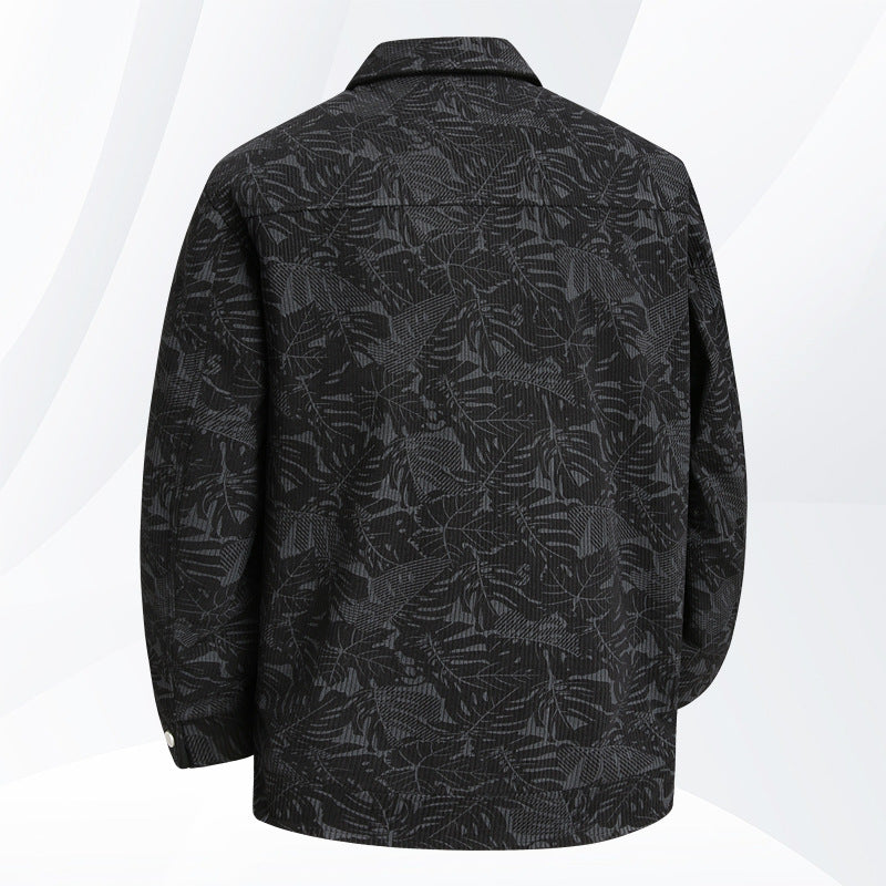 Herren Jacke Lässig Urban Style Allover Print