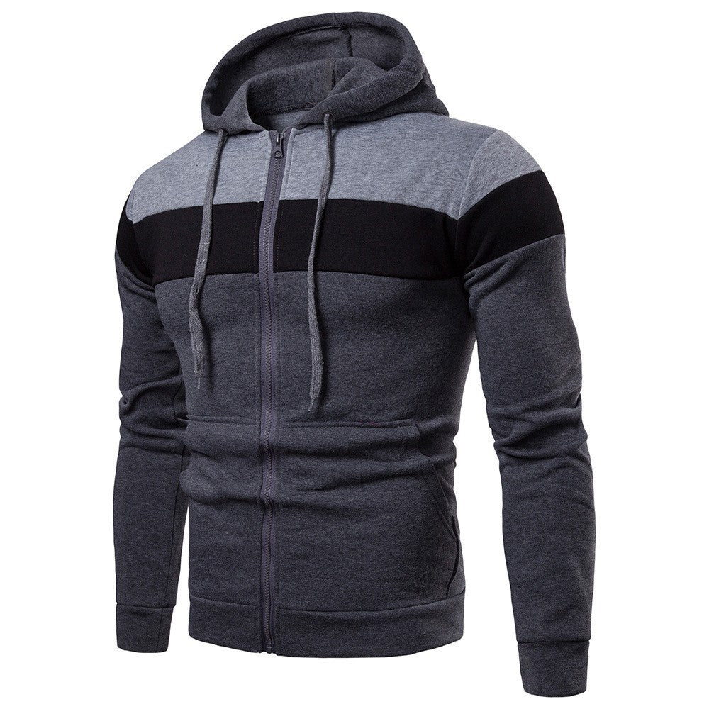 Herren Kapuzenjacke Modern Farbblock Design Streetwear