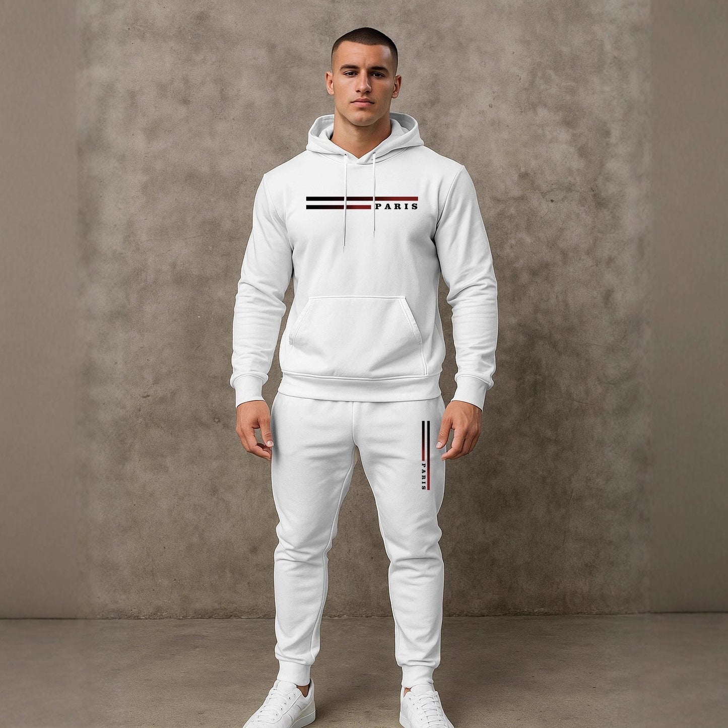 Herren Sportanzug Jogginganzug Mit Taschen Funktionell Modern