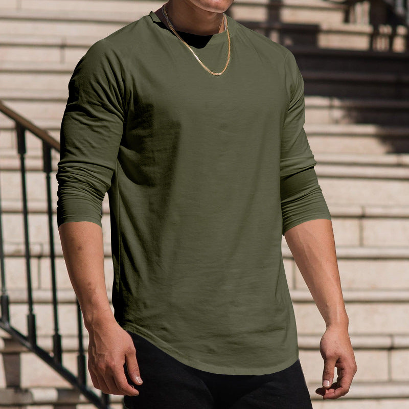 Lässiges Herren T-Shirt Langarm Modern Berlin Style