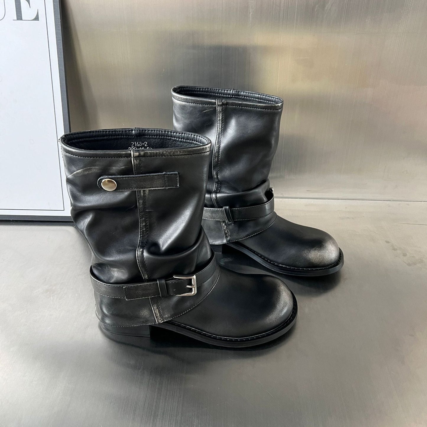 Damen Stiefel Komfortabel Flexibel Mit Reißverschluss