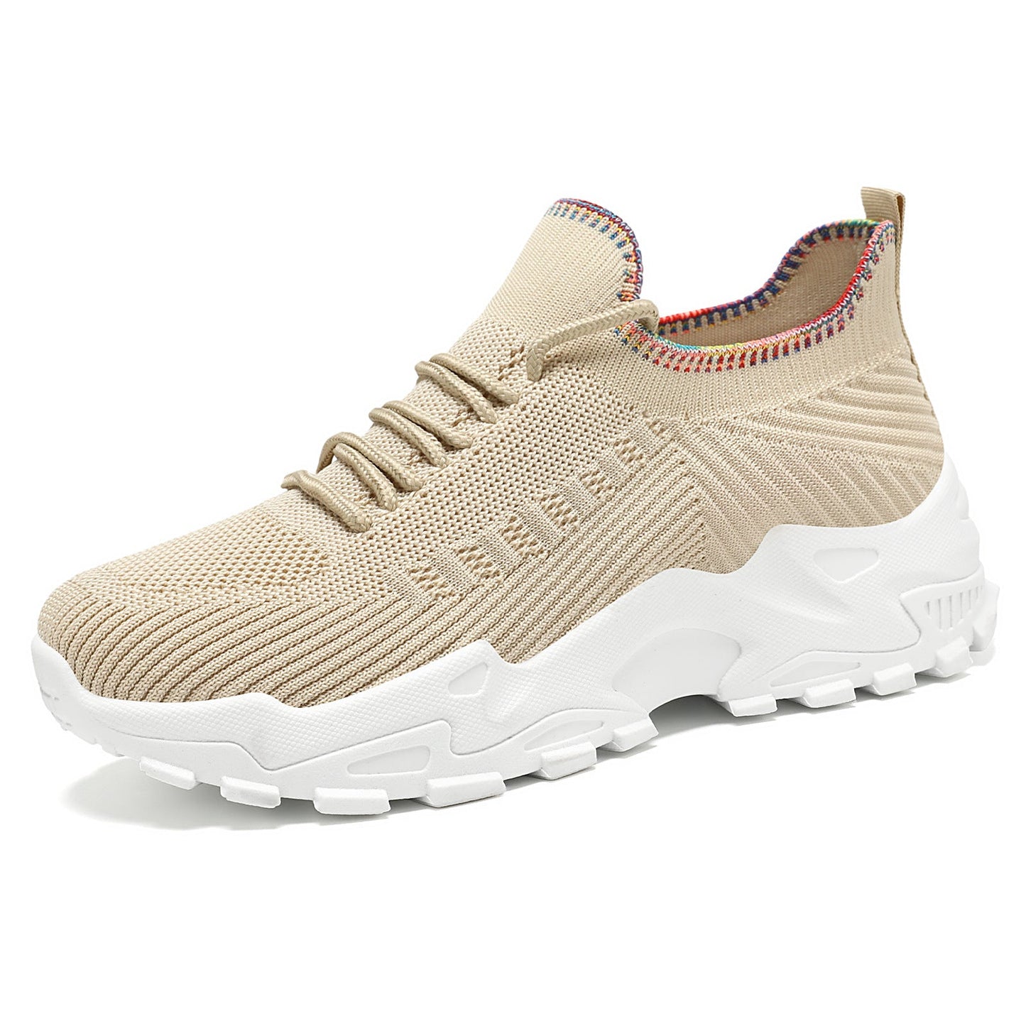 Damen Laufschuhe Bequem Elastisch Rutschfest Sneaker