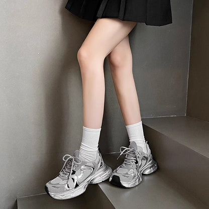 Damen Sneaker Laufschuhe Atmungsaktiv Komfortabel