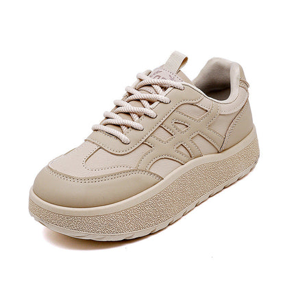 Damen Plateau Sneaker Sportlich atmungsaktiv Komfortabel