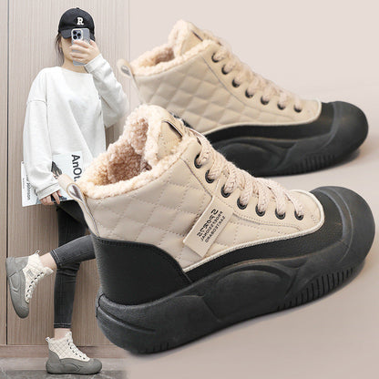 Damen Winterboots Kuschelig Warme Stiefel Robust