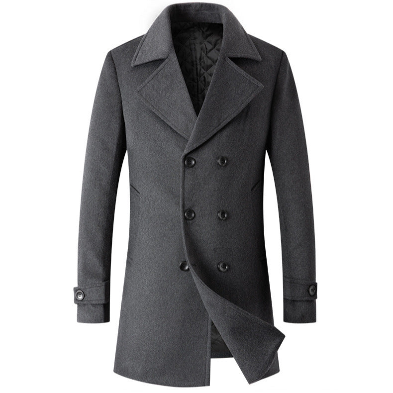 Herren Wollmantel Doppeltreihig Eleganter Stylischer Wintermantel - BerlinGlamour