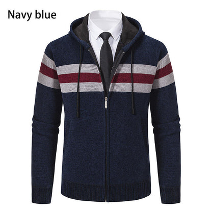 Herren Kapuzenjacke Modisch Strukturiert Elegant