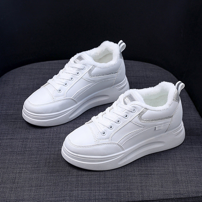 Damen Sneaker High-Top Warm Winter Schuhe Kuschelig Rutschfest