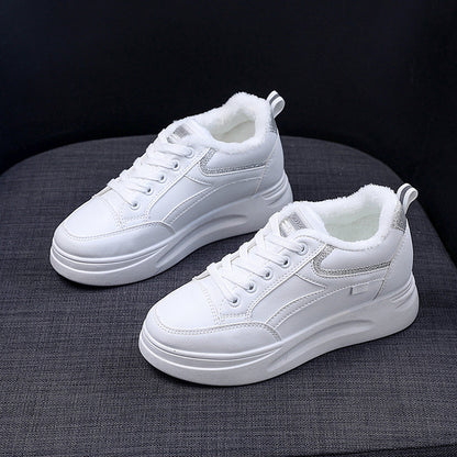 Damen Sneaker High-Top Warm Winter Schuhe Kuschelig Rutschfest