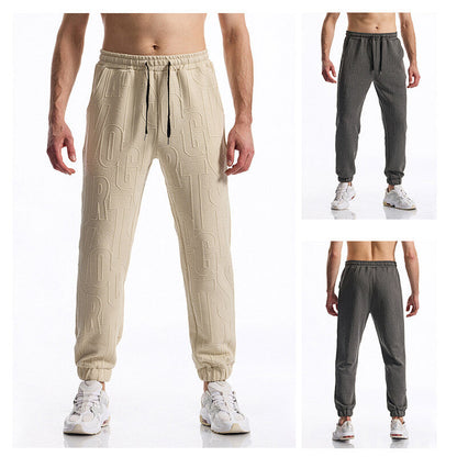 Herren Freizeithose Elastisch Bequem Mit Logoprint