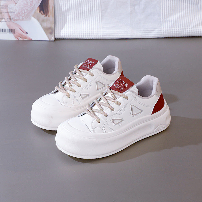 Damen Sneaker Plattform Modisch Hoch