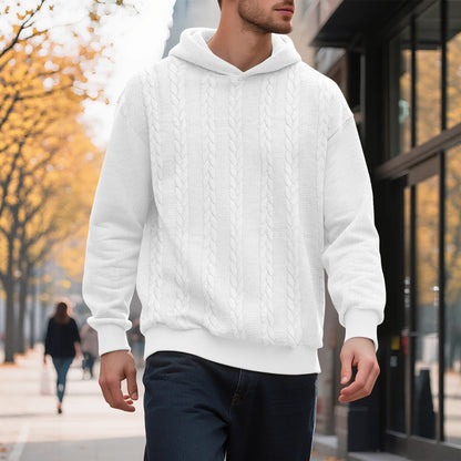 Herren Hoodie Strickmuster Modern Trendig