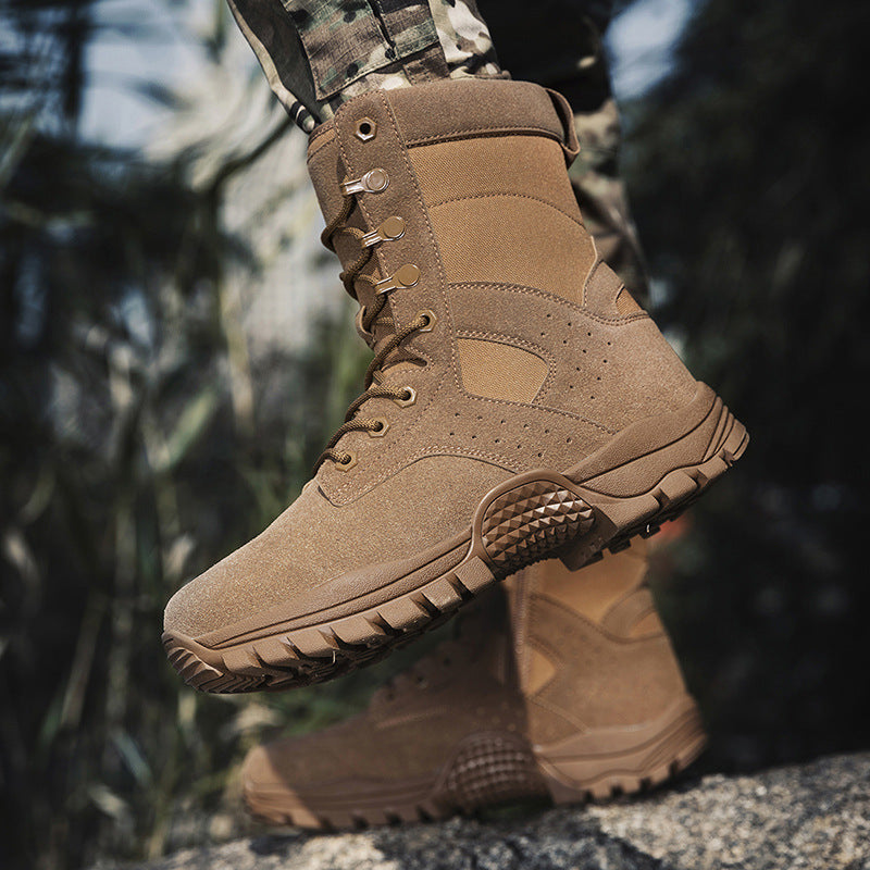 Herren Tactical Stiefel Knöchelschutz Rutschfest Outdoor - BerlinGlamour