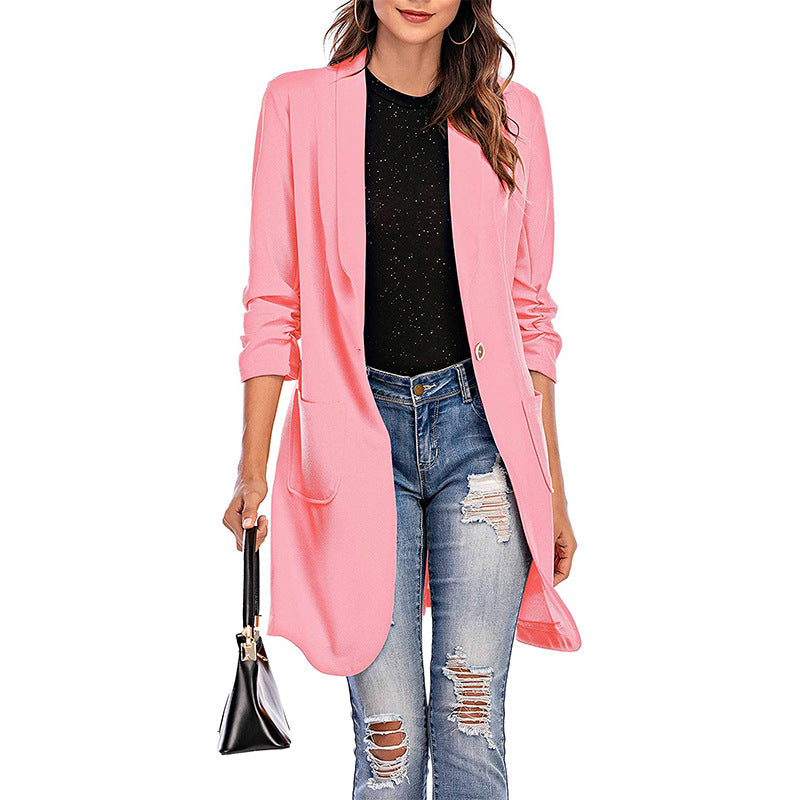 Damen Blazer Stretch Modern mit Taschen Elegant