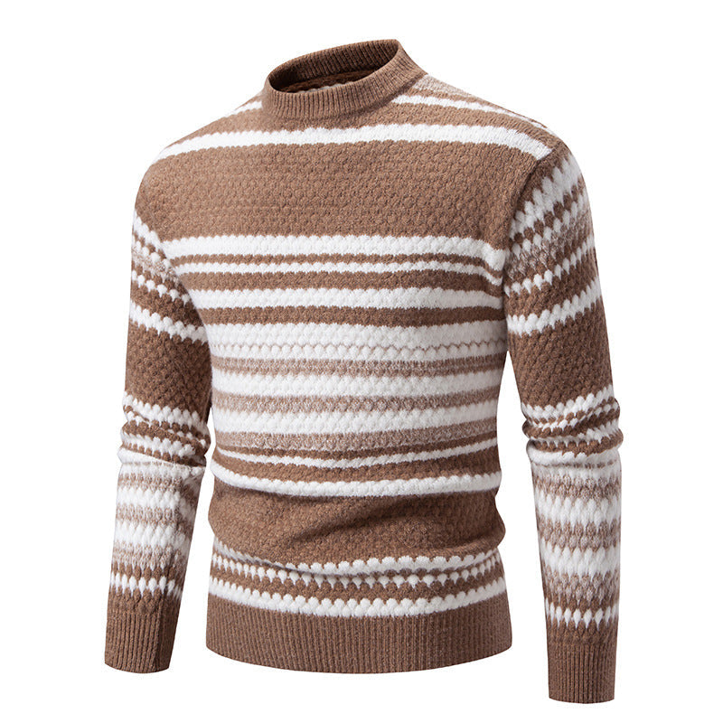 Herren Pullover Strick Modern Struktur Muster