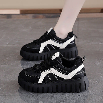 Damen Sneaker Chunky Bequem Sportschuh Weite Sohle