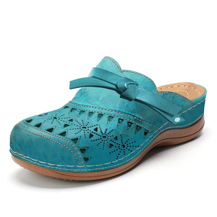 Damen Clogs bequem durchbrochen Komfort Fußbett - BerlinGlamour