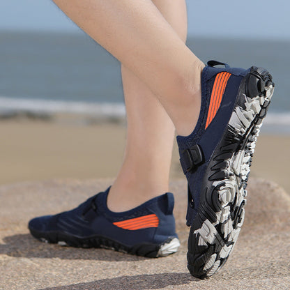 Damen Aquafitness Schuhe Sportlich Rutschfest Verstellbar