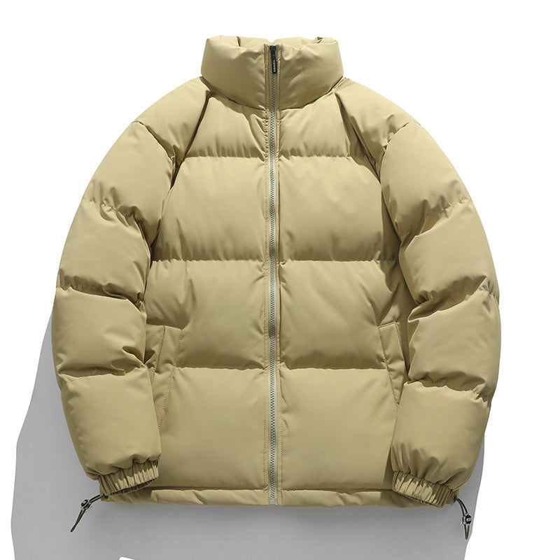 Herren Pufferjacke Isoliert Warm Hochkragen Modern