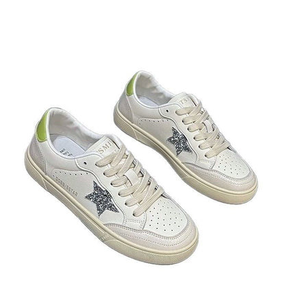 Damen Sneaker Sternen-Design Sportlich Casual Schuhe